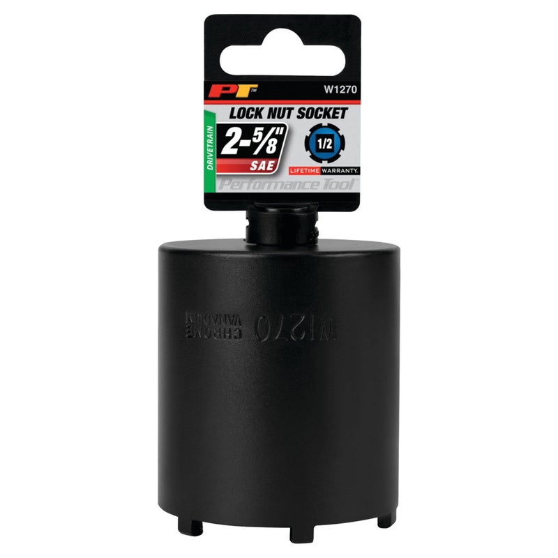 Performance Tool W1270 Ford/Gm 4 Wheel Drive Lock Nut Tool, 1/2-Inch Drive x 2-5/8-Inch Lock Nut Socket - Image 3